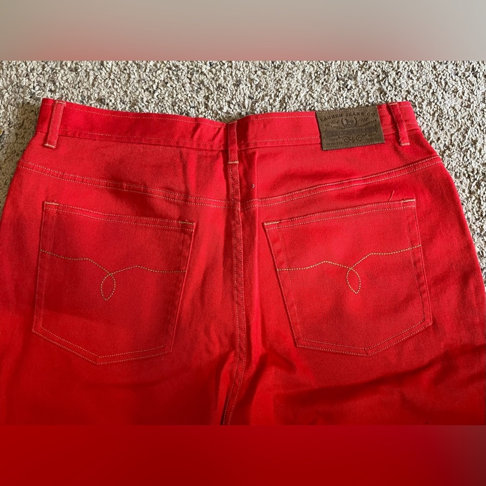 Lauren (Ralph Lauren) Straight  Leg Jeans Size 12 - Picture 5 of 9